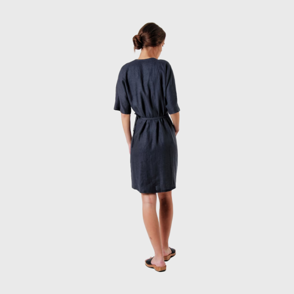 Linen Wrap Dress