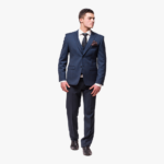 Slim Fit Shape Suit in Navy Pure Wool