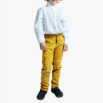 Yellow Regular Fit Pants