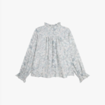 Kids Marble Print Twill Blouse