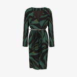 Longuette V Neck Long Sleeve Dress