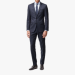 Mens Navy Blue Classic Fit Suit